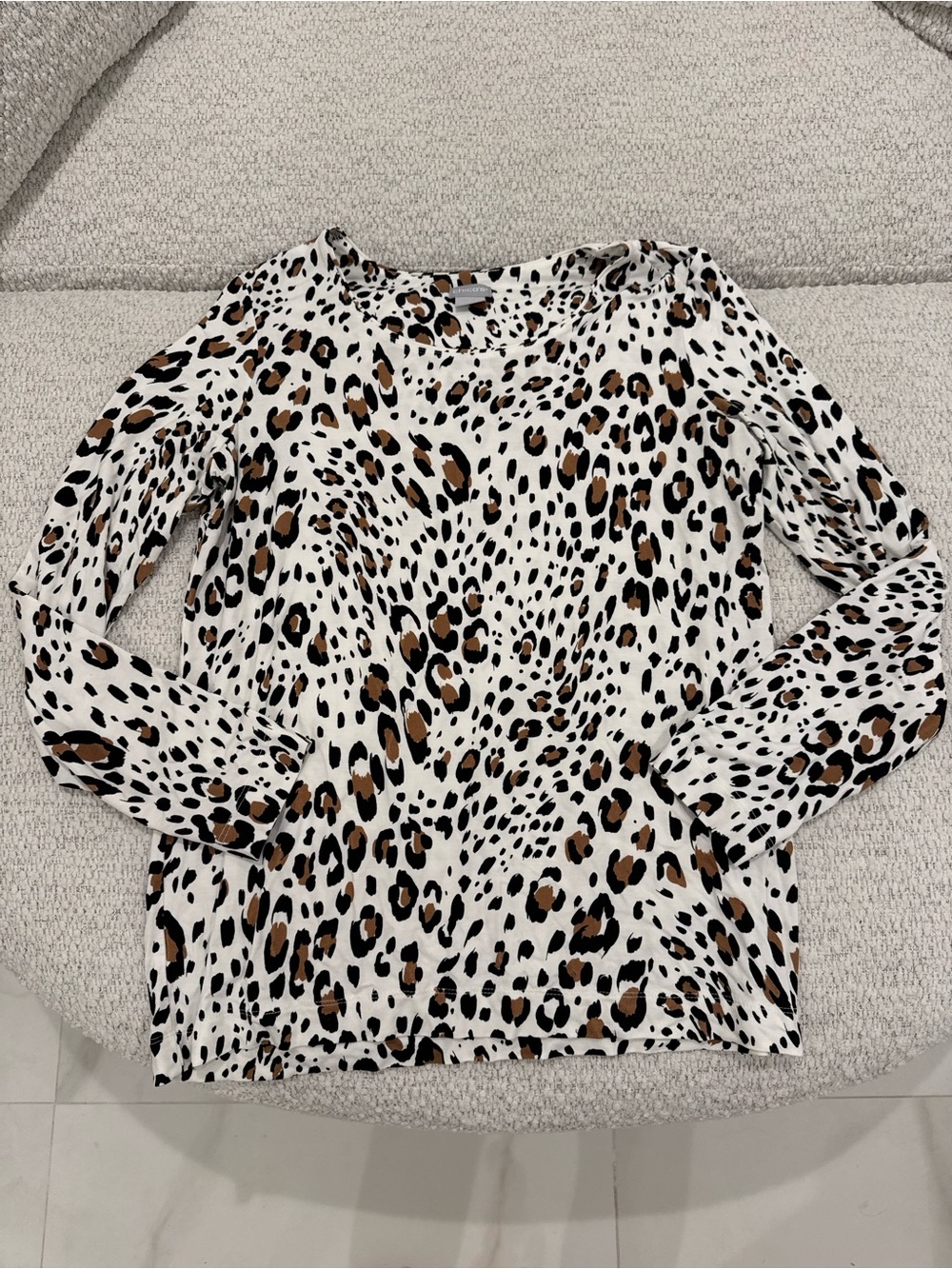 Chico’s Leopard Print Stretchy Long Sleeve Top